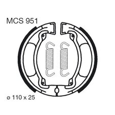 Brzdové čeľuste LUCAS MCS 951